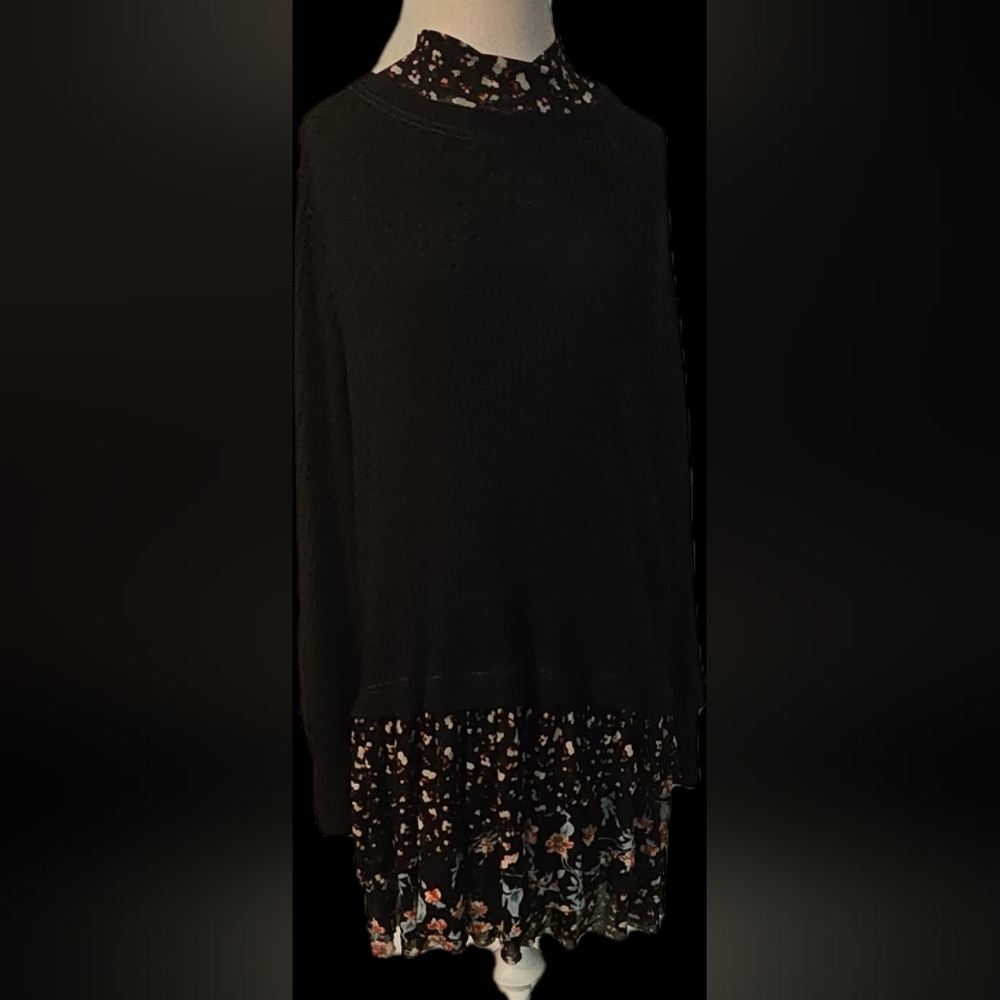 Black Floral Dress Women's Elegant Floral Print Dress - Picture 2 of 5